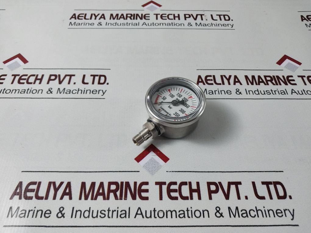 Drager Wrml-6588 0 To 350 Bar Air Pressure Gauge