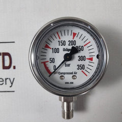Drager Wrml-6588 0 To 350 Bar Air Pressure Gauge