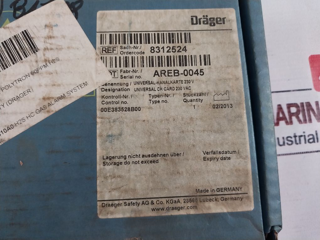 Draeger Safety 8312524 Universal Channel Module 230V