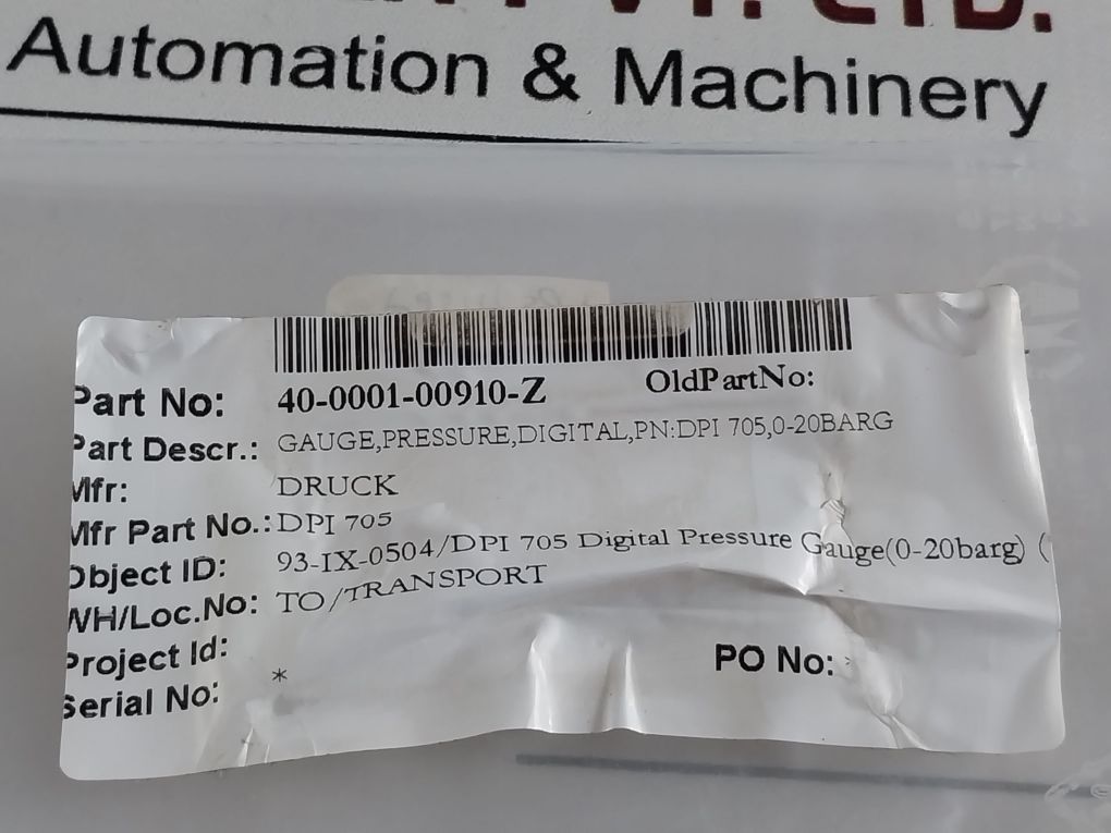 Druck Dpi 705 Digital Pressure Indicator