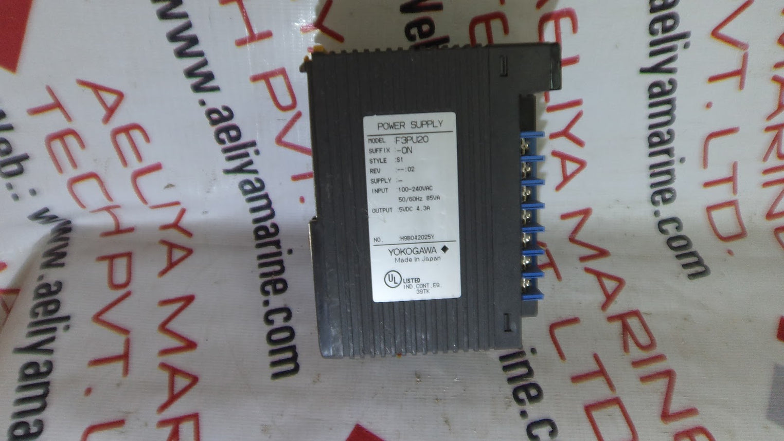 Yokogawa f3pu20-on power supply module