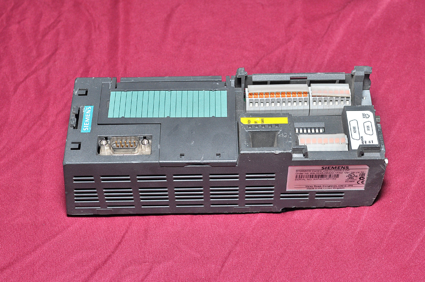 Siemens sinamics control unit 6sl3246-0ba22-1pa0 cu250s-2 dp