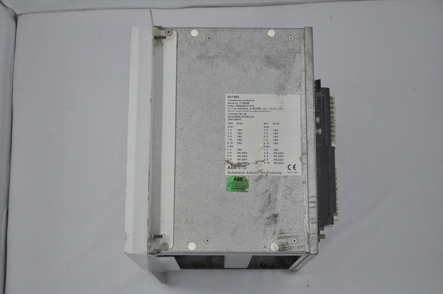 Abb ret650 transformer protection relay
