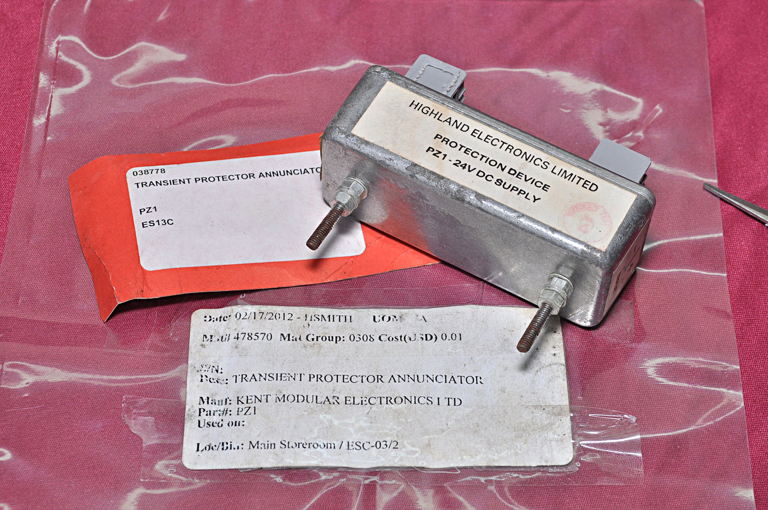 Highland pz1-24v dc supply transient protection device