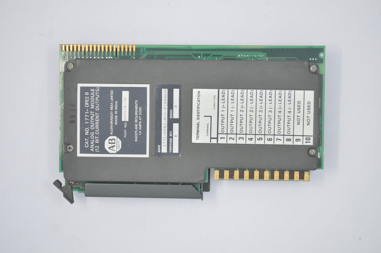 Allen bradley 1771-ofe2 b analog output module