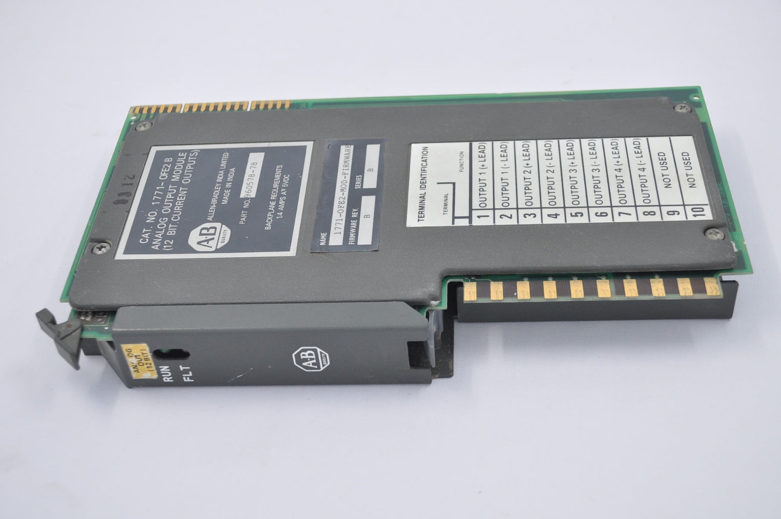 Allen bradley 1771-ofe2 b analog output module