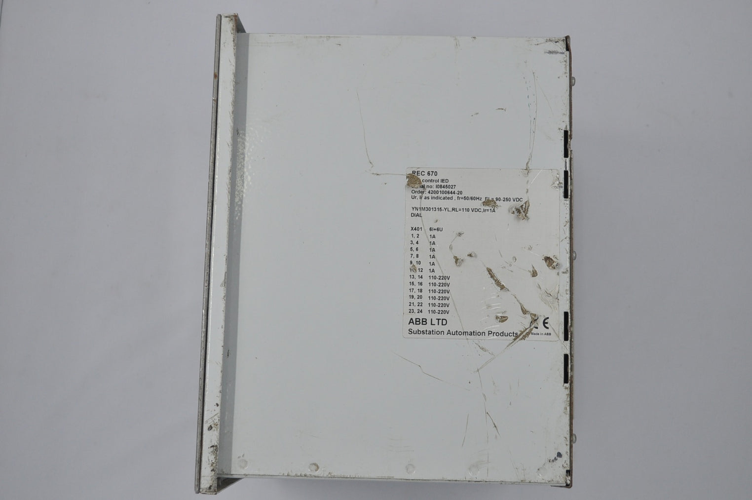 Abb rec670 control ied