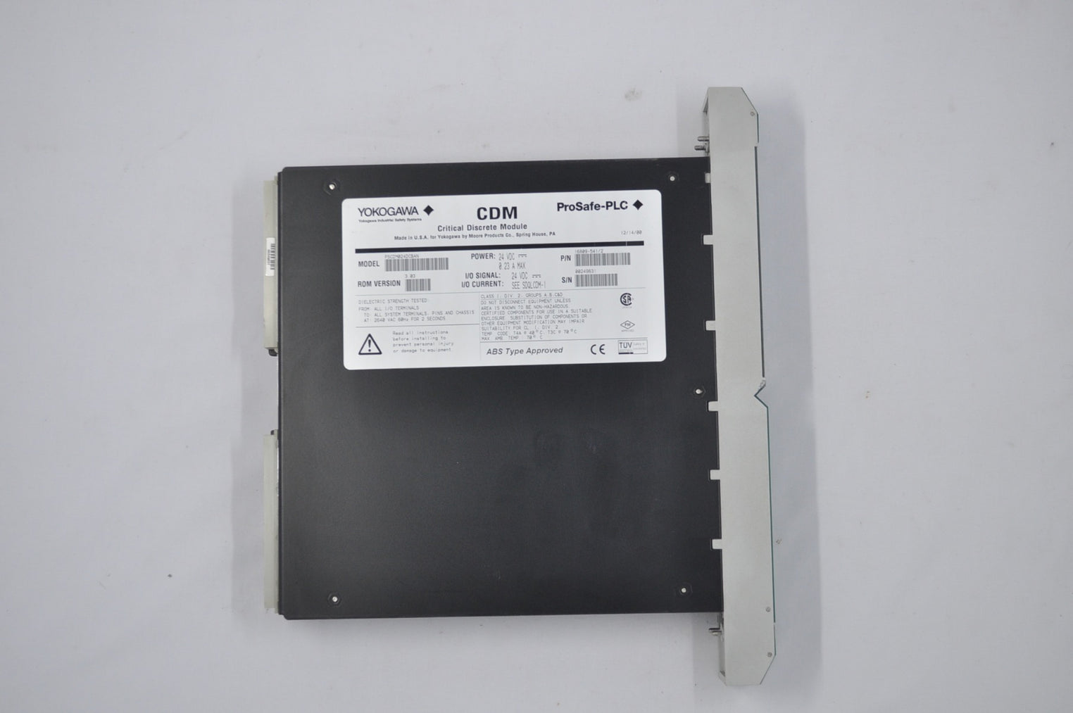 Yokogawa Pscdm024Dcban Cdm Critical Discrete Module 16809-541/2 Power 24V Dc
