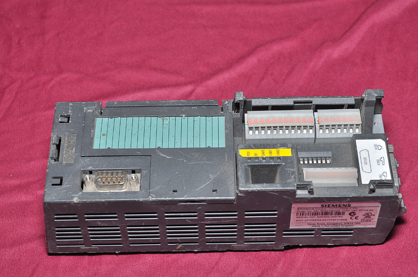 Siemens sinamics control unit cu250s-2 pn 6sl3246-0ba22-1fa0