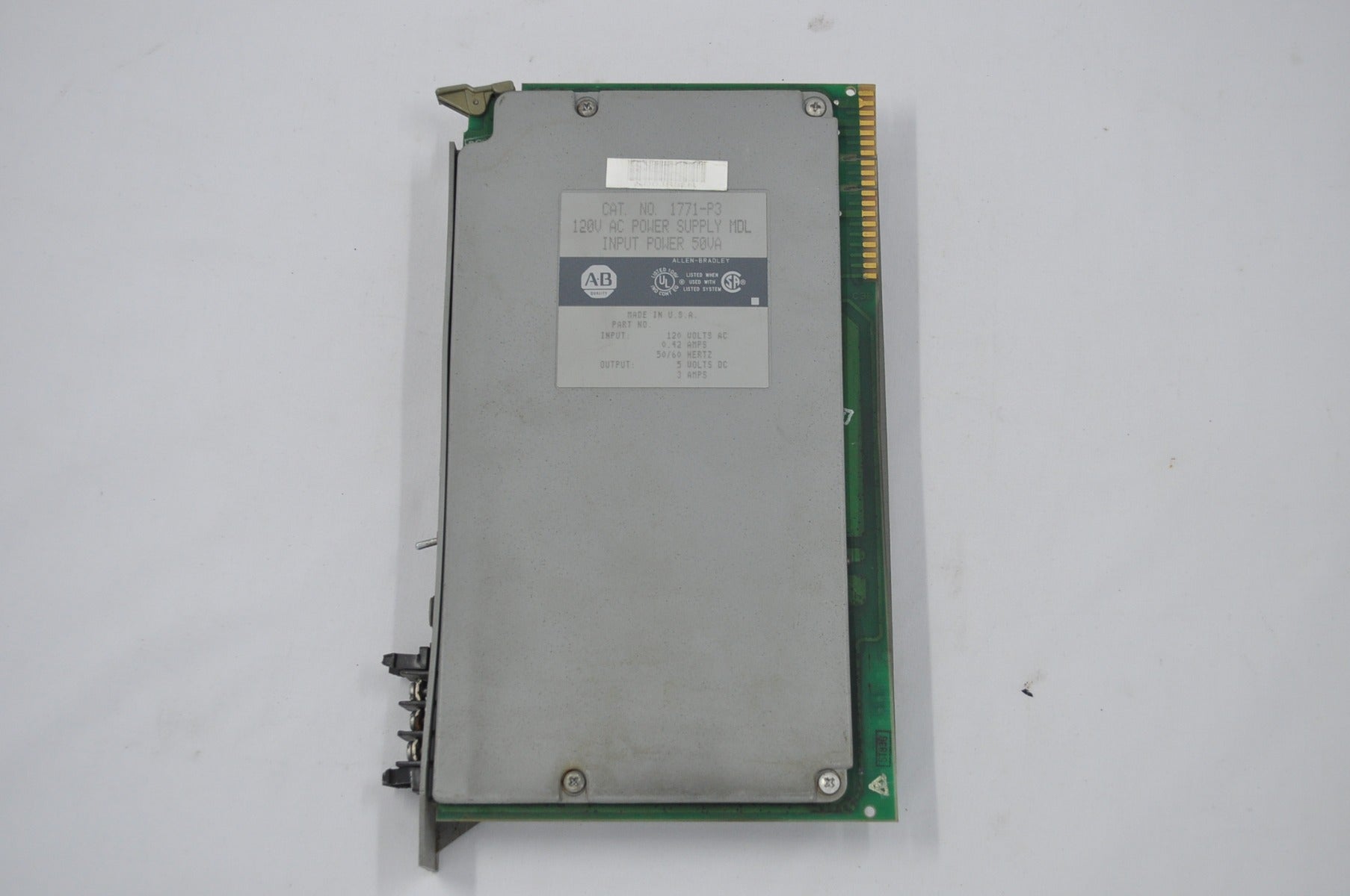 Allen Bradley 1771-p3 120v ac power supply mdl