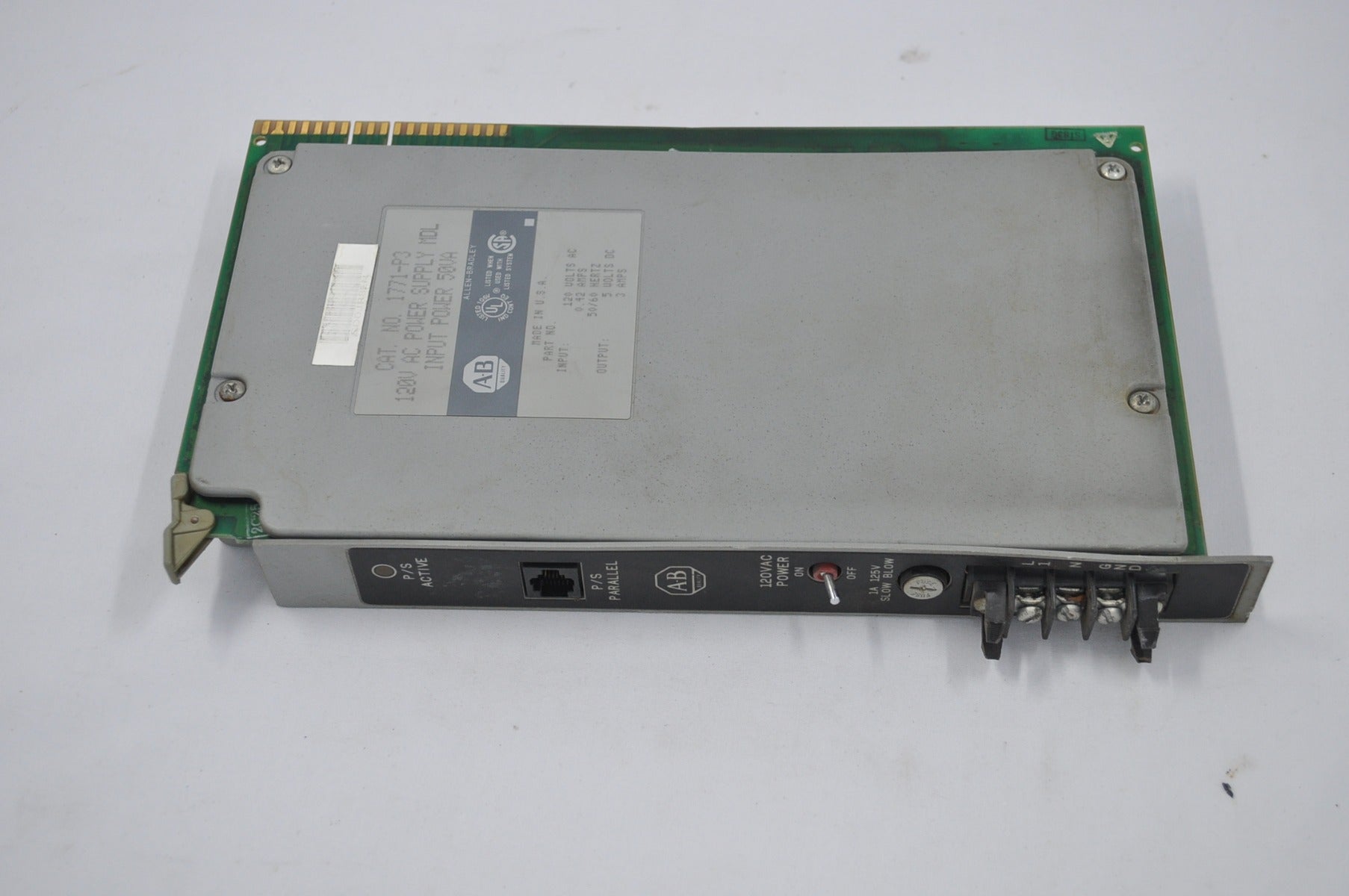 Allen Bradley 1771-p3 120v ac power supply mdl
