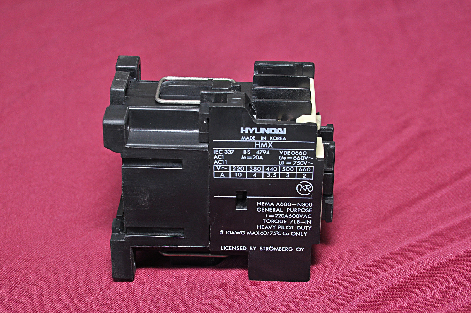 Hyundai hmx 40 control relay