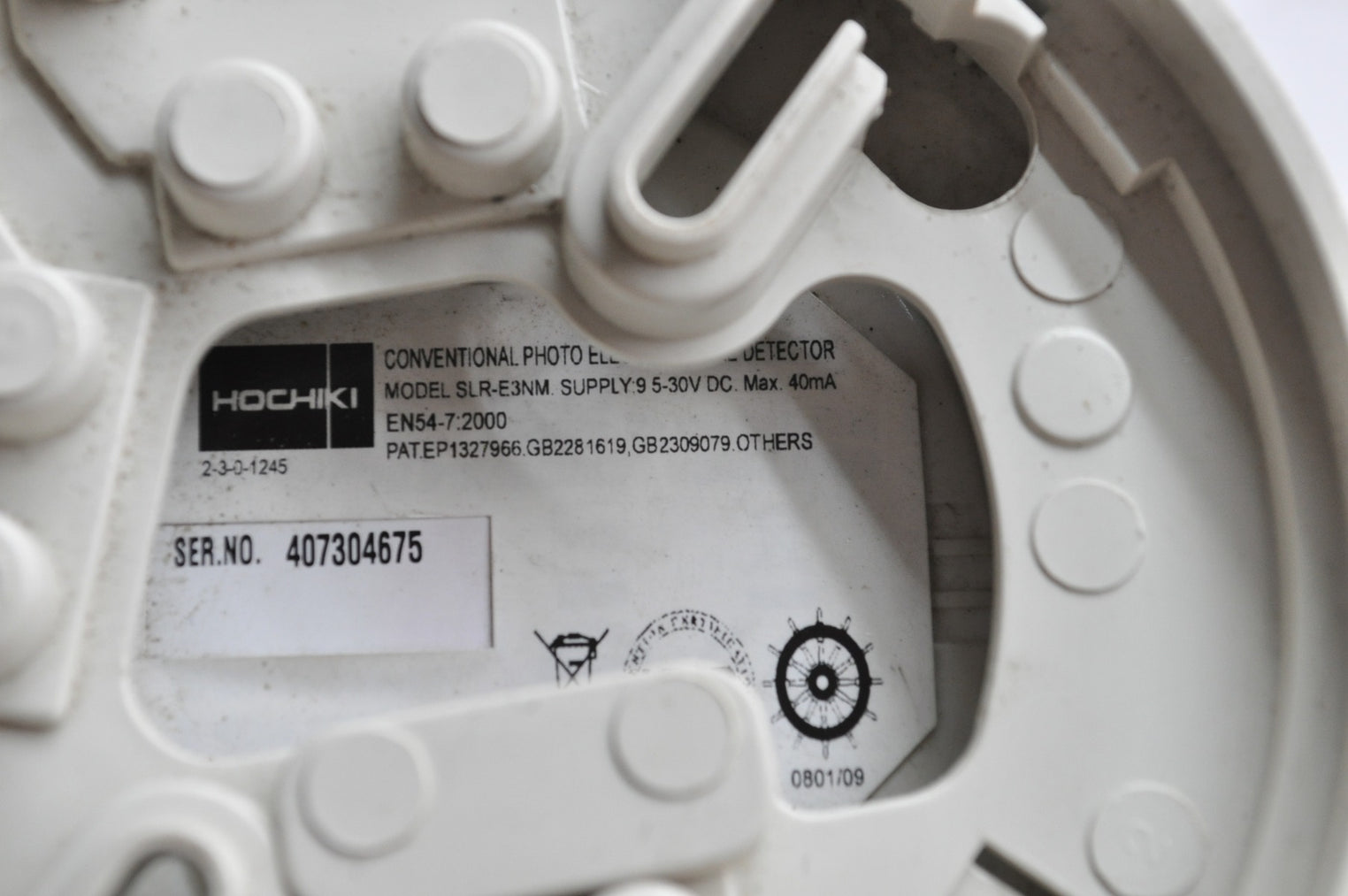 Hochiki slr-e3nm conventional photoelectric smoke detector