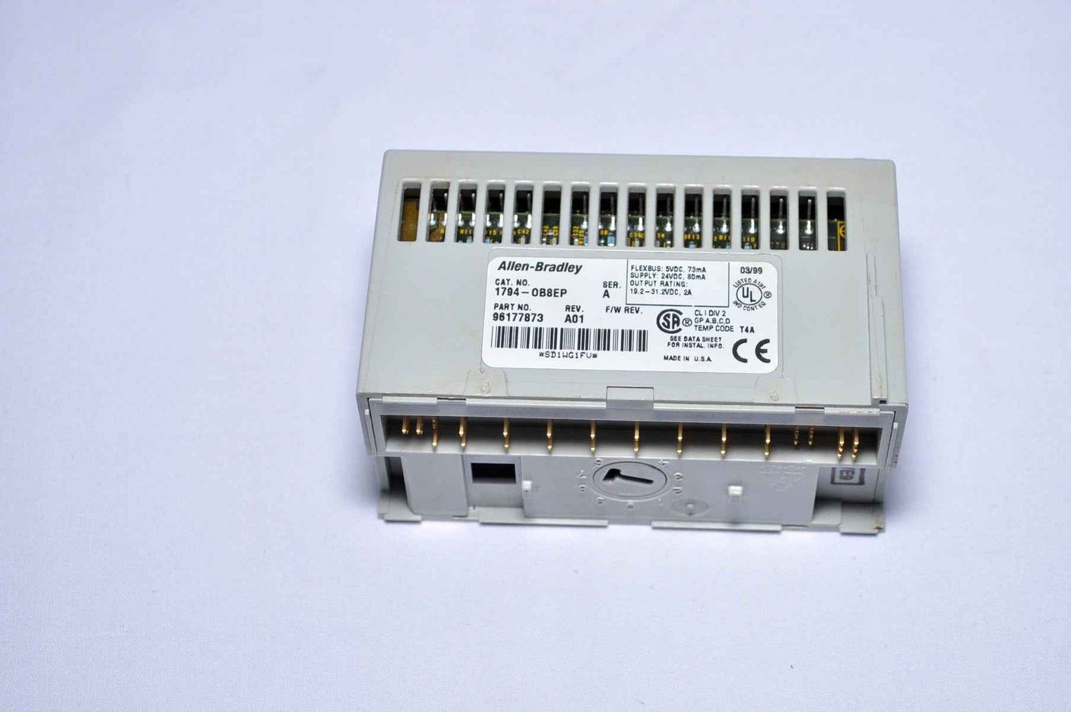 Allen Bradley Flex I/O 1794-ob8Ep 24Vdc Electronically Fused Output Module