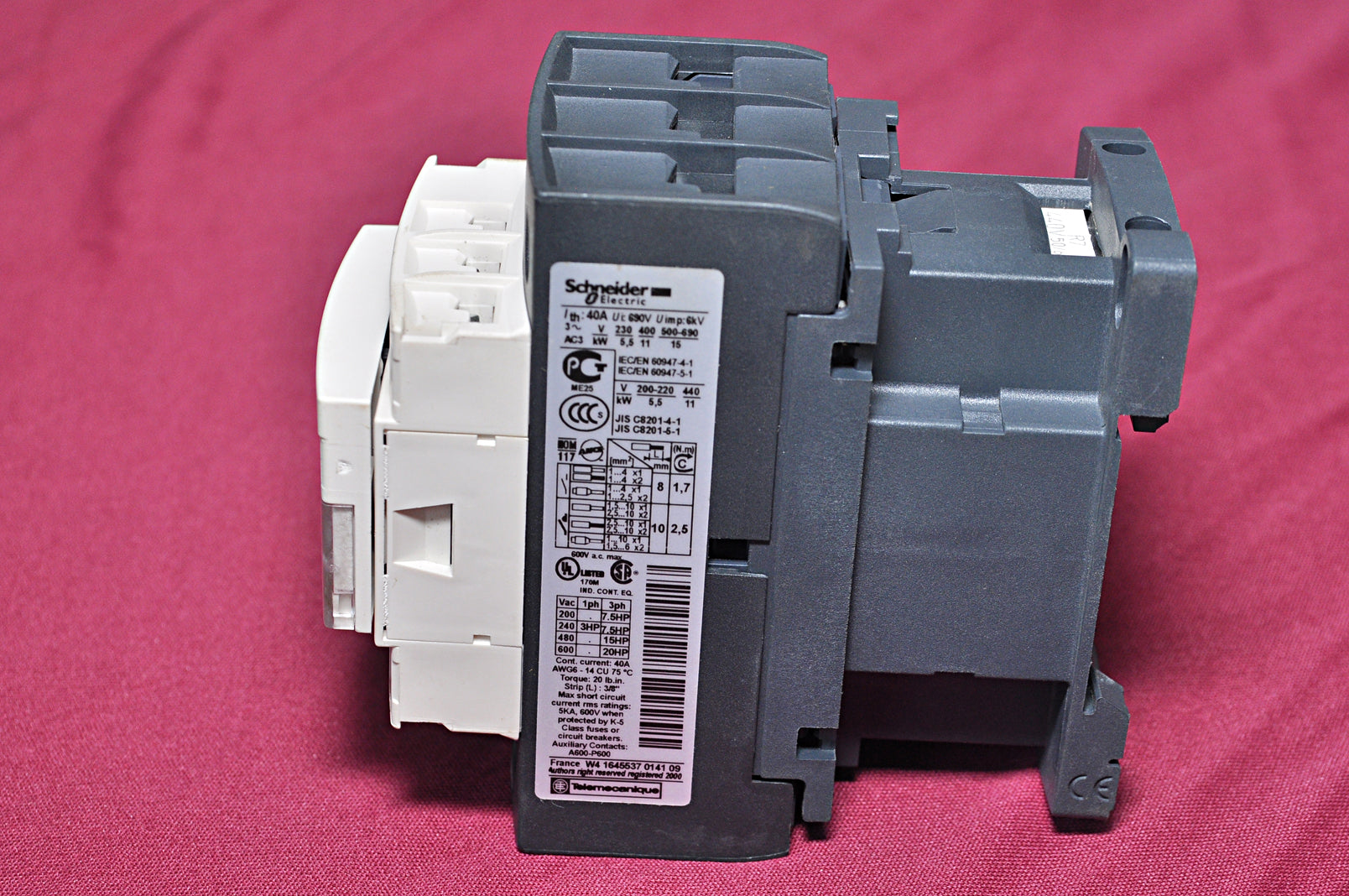 Schneider electric/telemecanique lc1d25 contactor