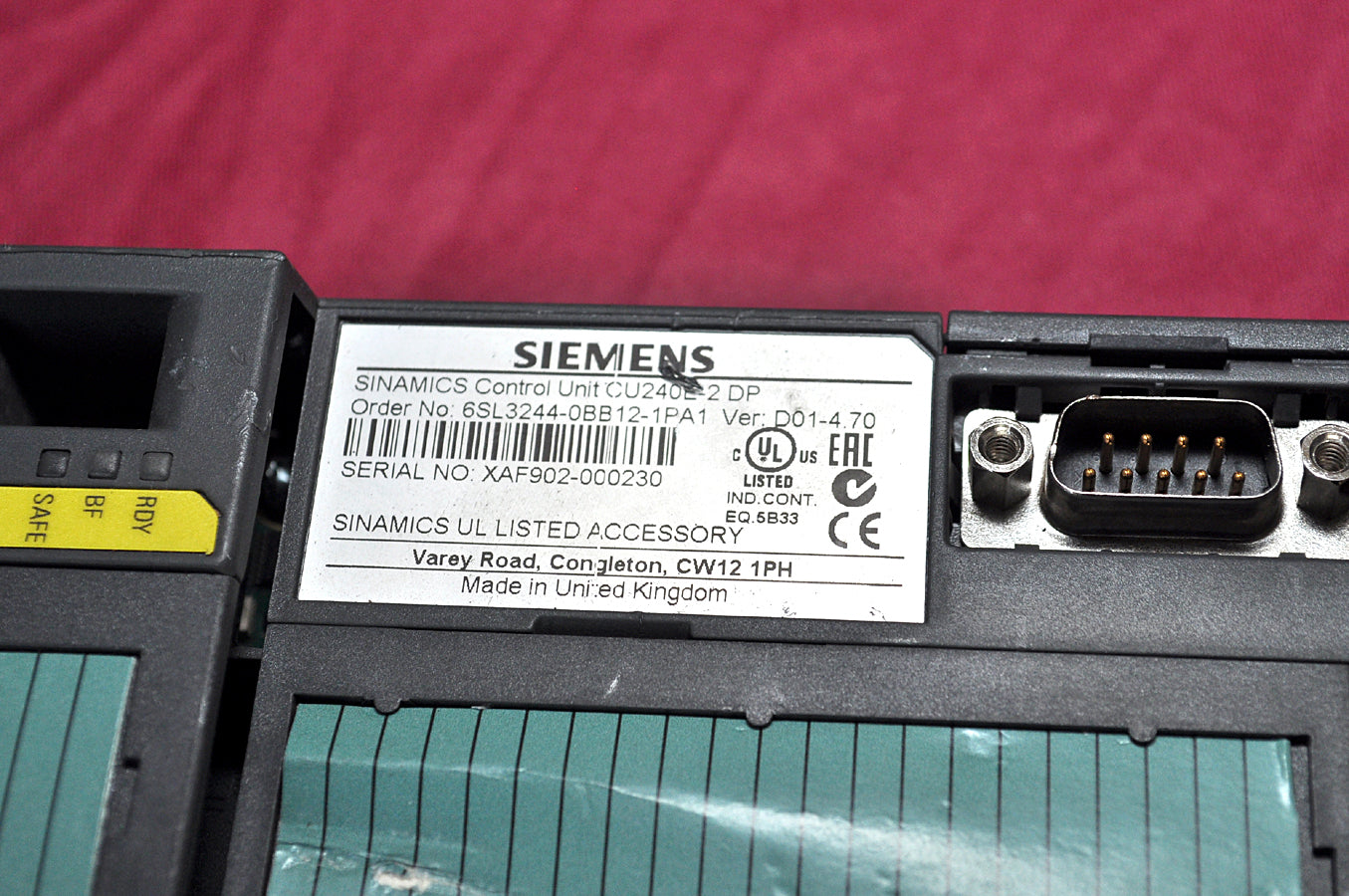 Siemens sinamics control unit cu240e-2dp
