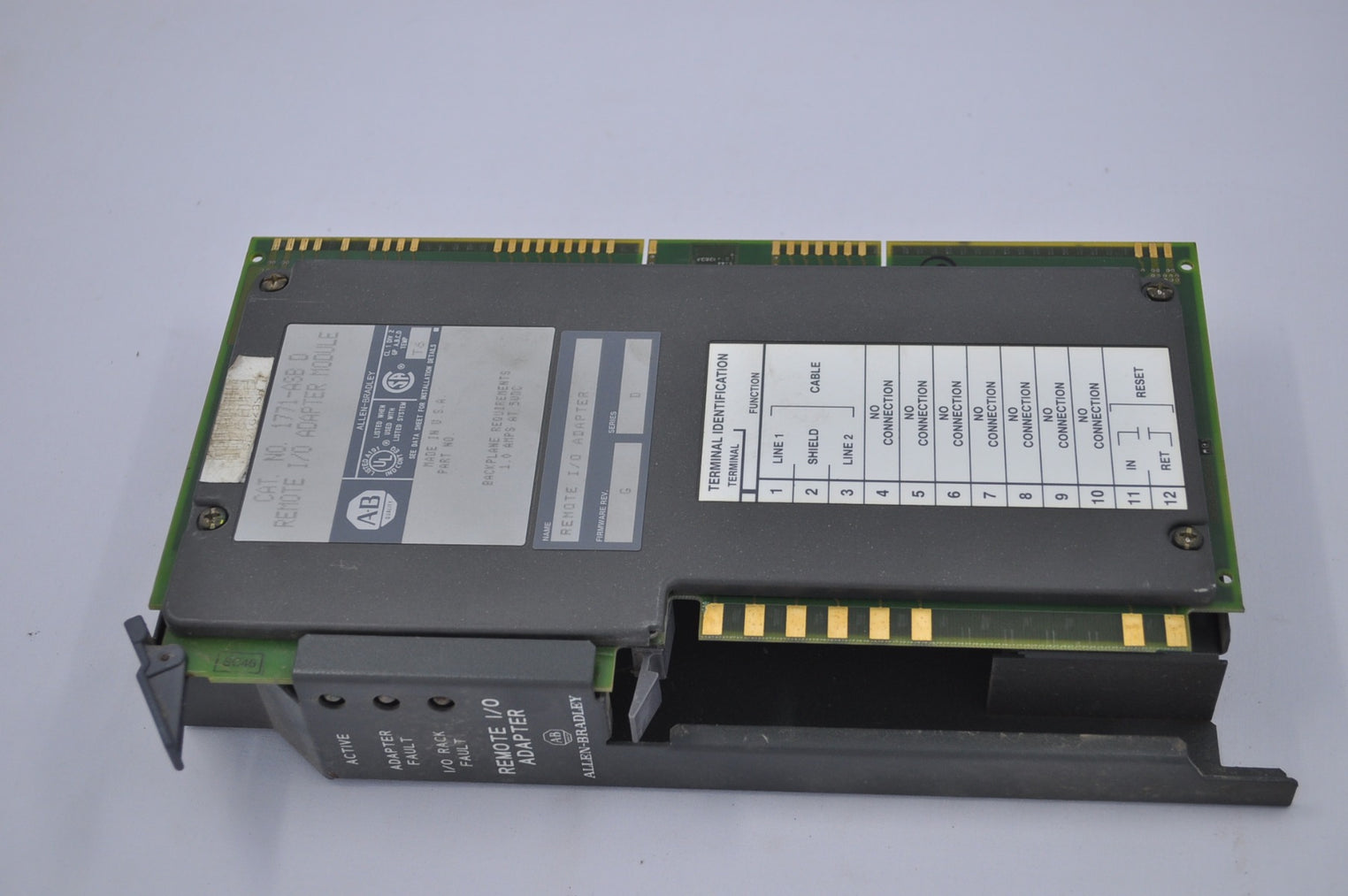 Allen bradley 1771-asb d remote i/o adapter module