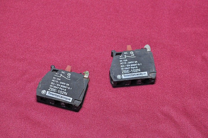 TELEMECANIQUE ZBE-102N PUSH BUTTON N/C CONTACT BLOCK