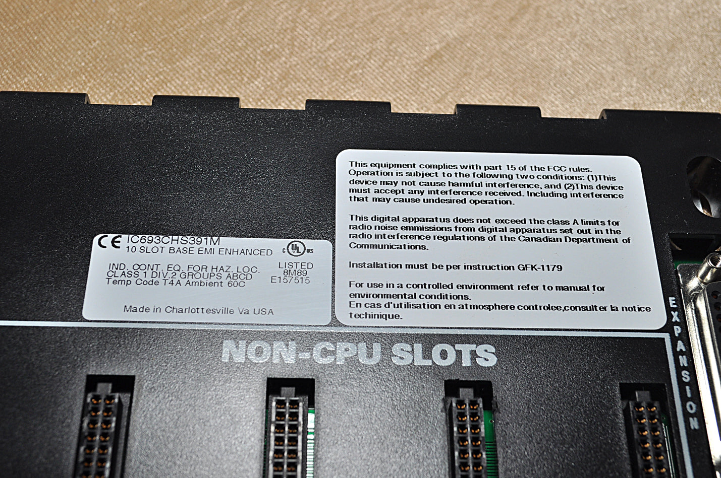 ge fanuc ic693chs391m cpu module