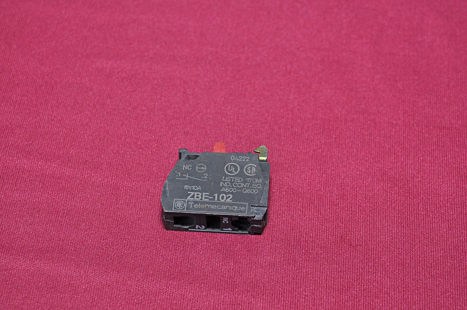 TELEMECANIQUE SCHNEIDER ELECTRIC ZBE-102 CONTACT BLOCK