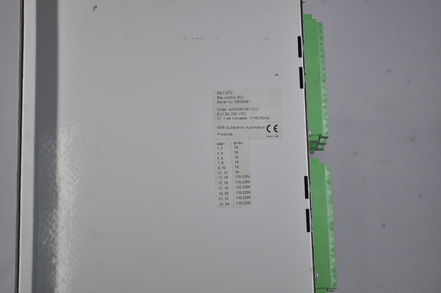 Abb rec670 bay control ied