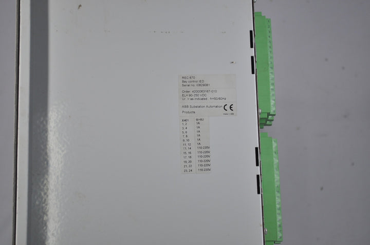 Abb rec670 bay control ied