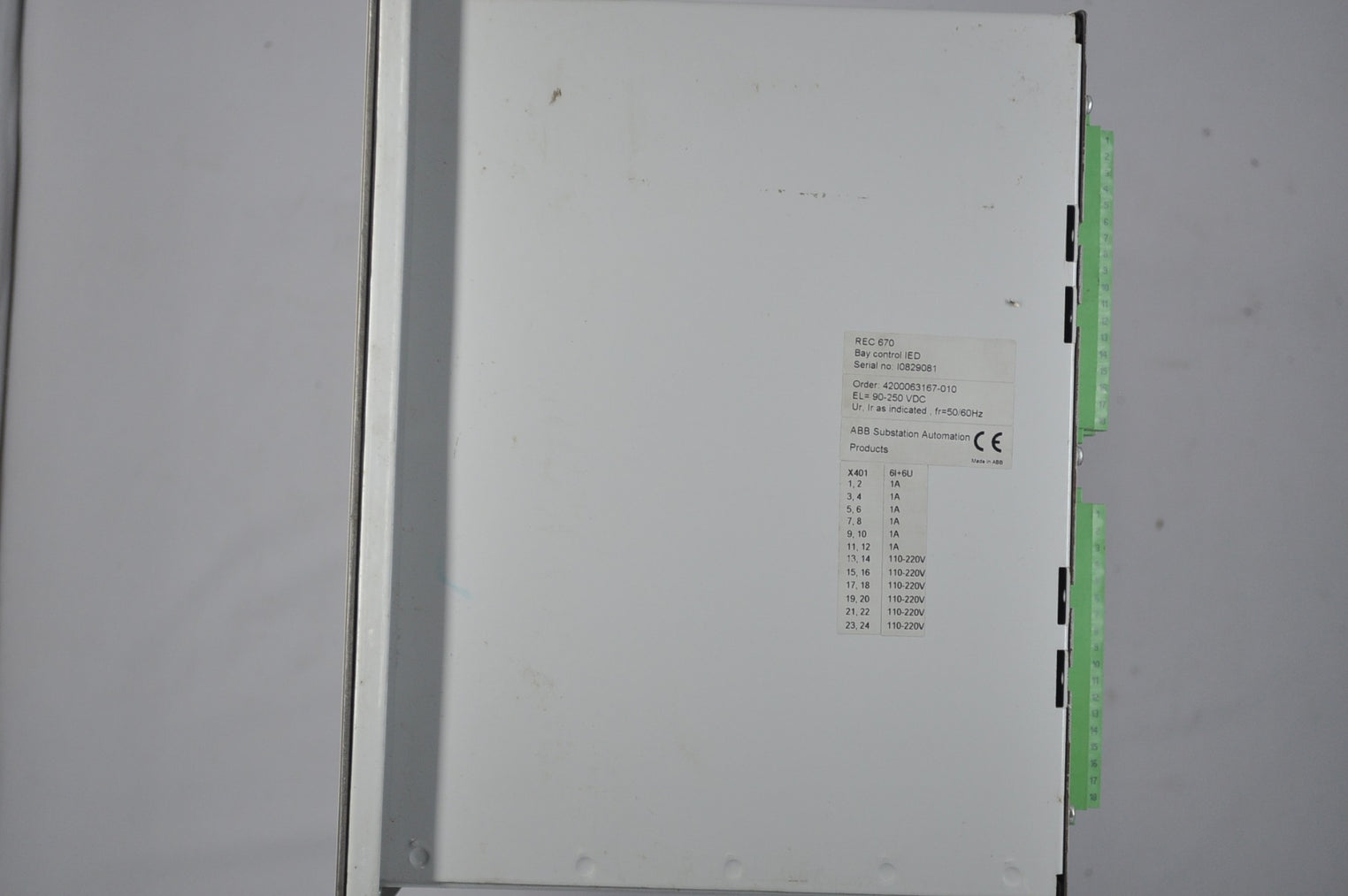 Abb rec670 bay control ied