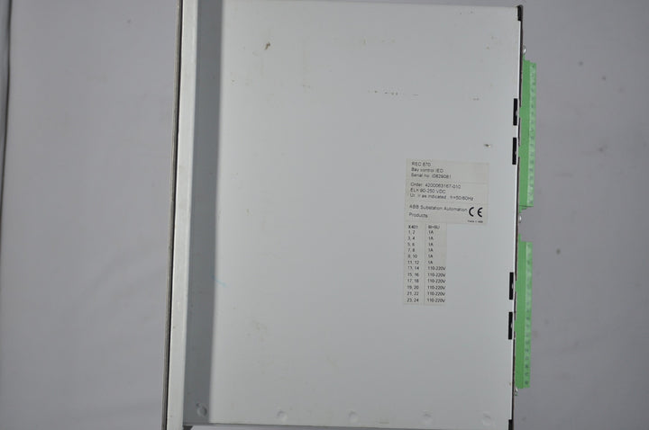 Abb rec670 bay control ied
