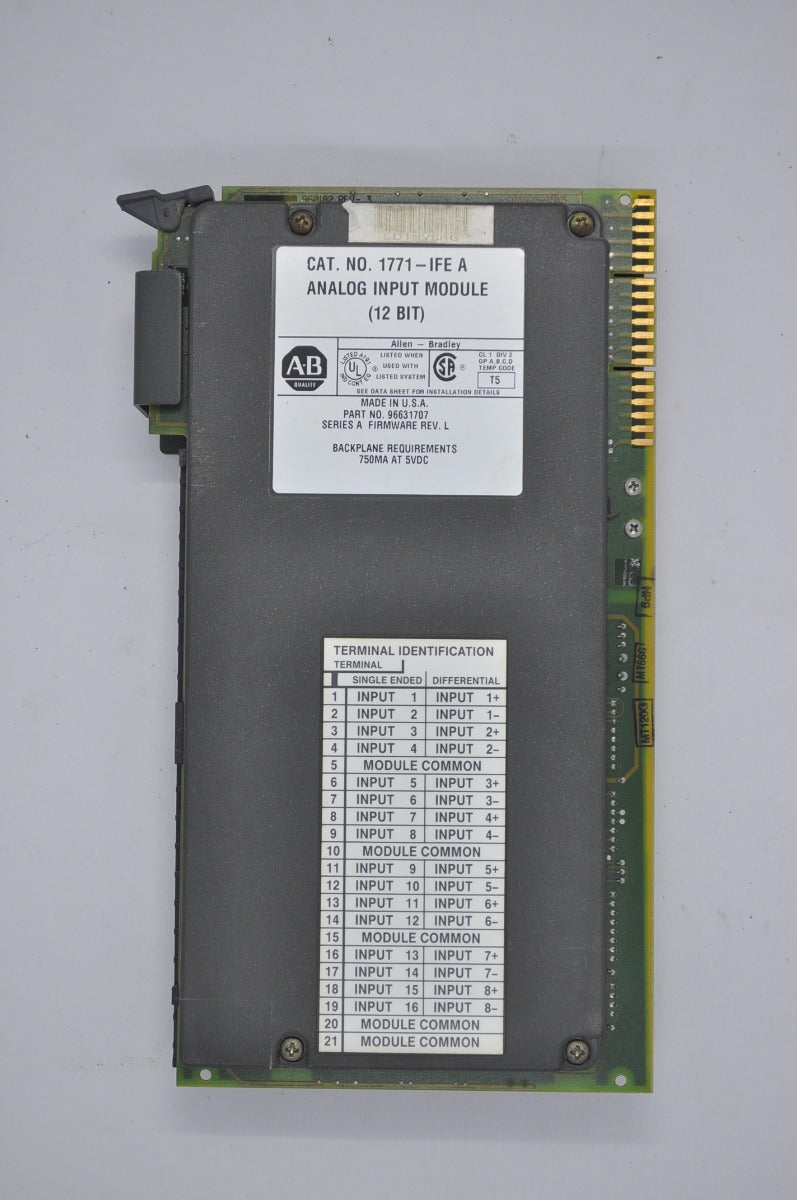 Allen bradley 1771-ife a analog input module