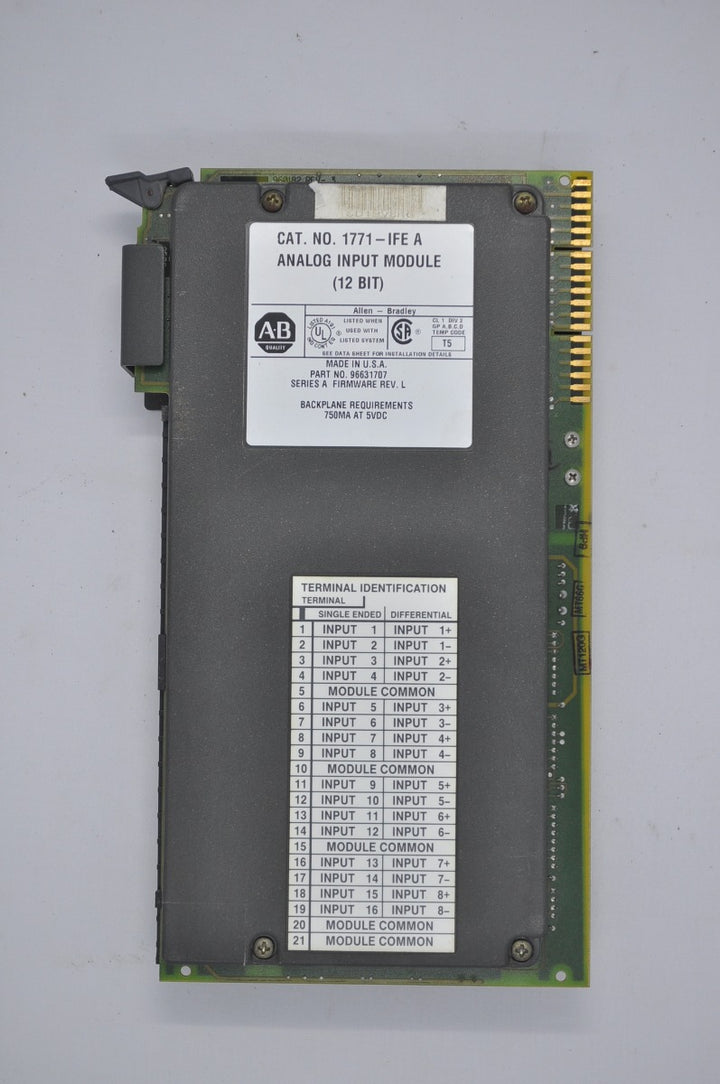 Allen bradley 1771-ife a analog input module
