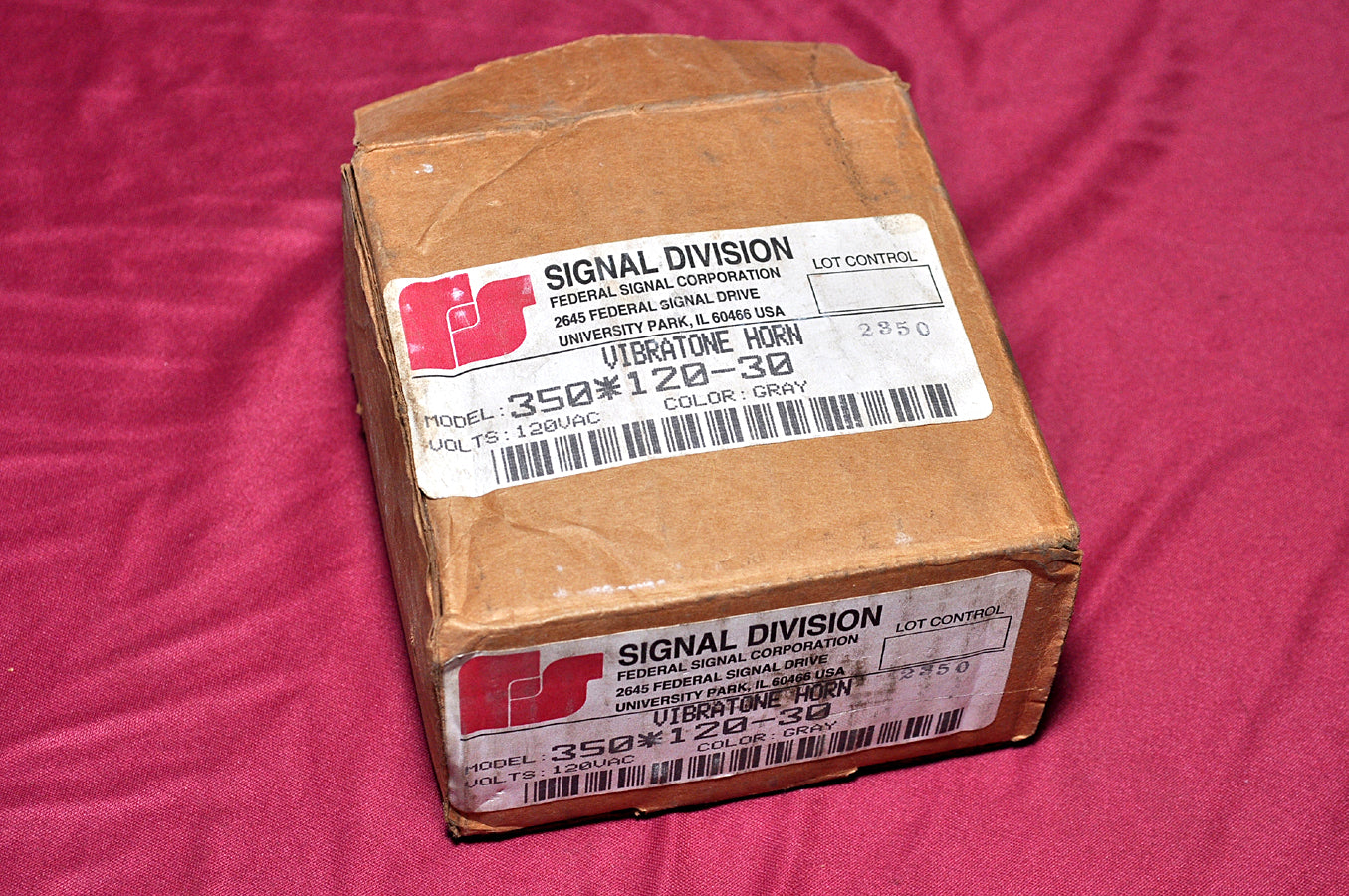 Federal signal 350-120-30 vibratone horn