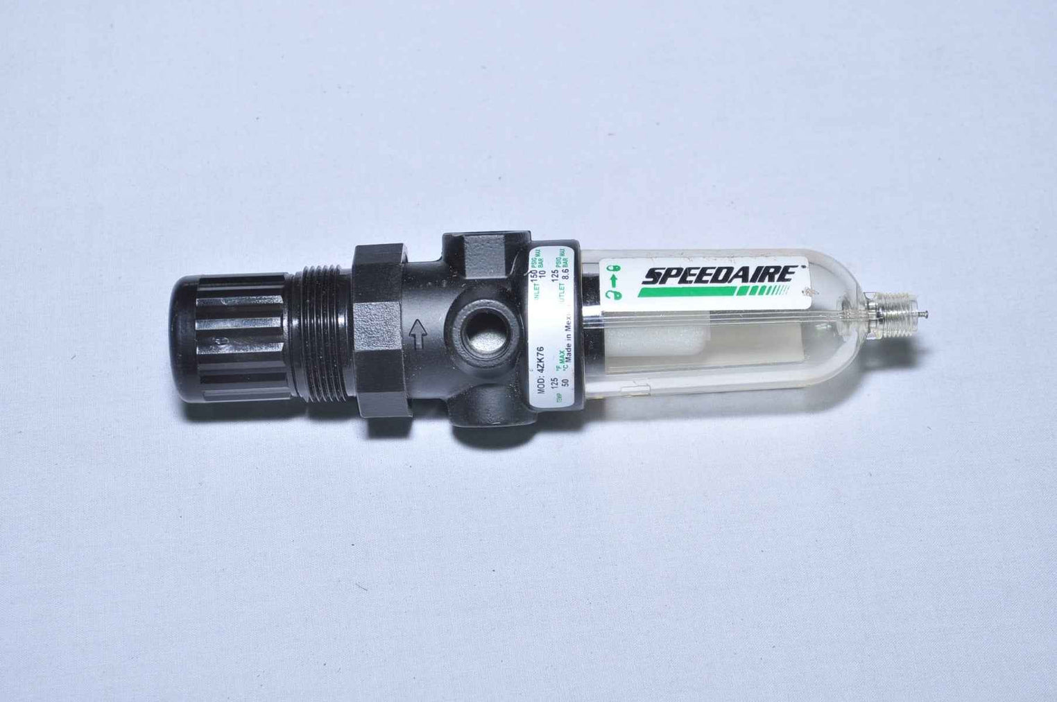 Speedaire 4Zk76 Filter Regulator With Pressure Gauge 0-160 Psi
