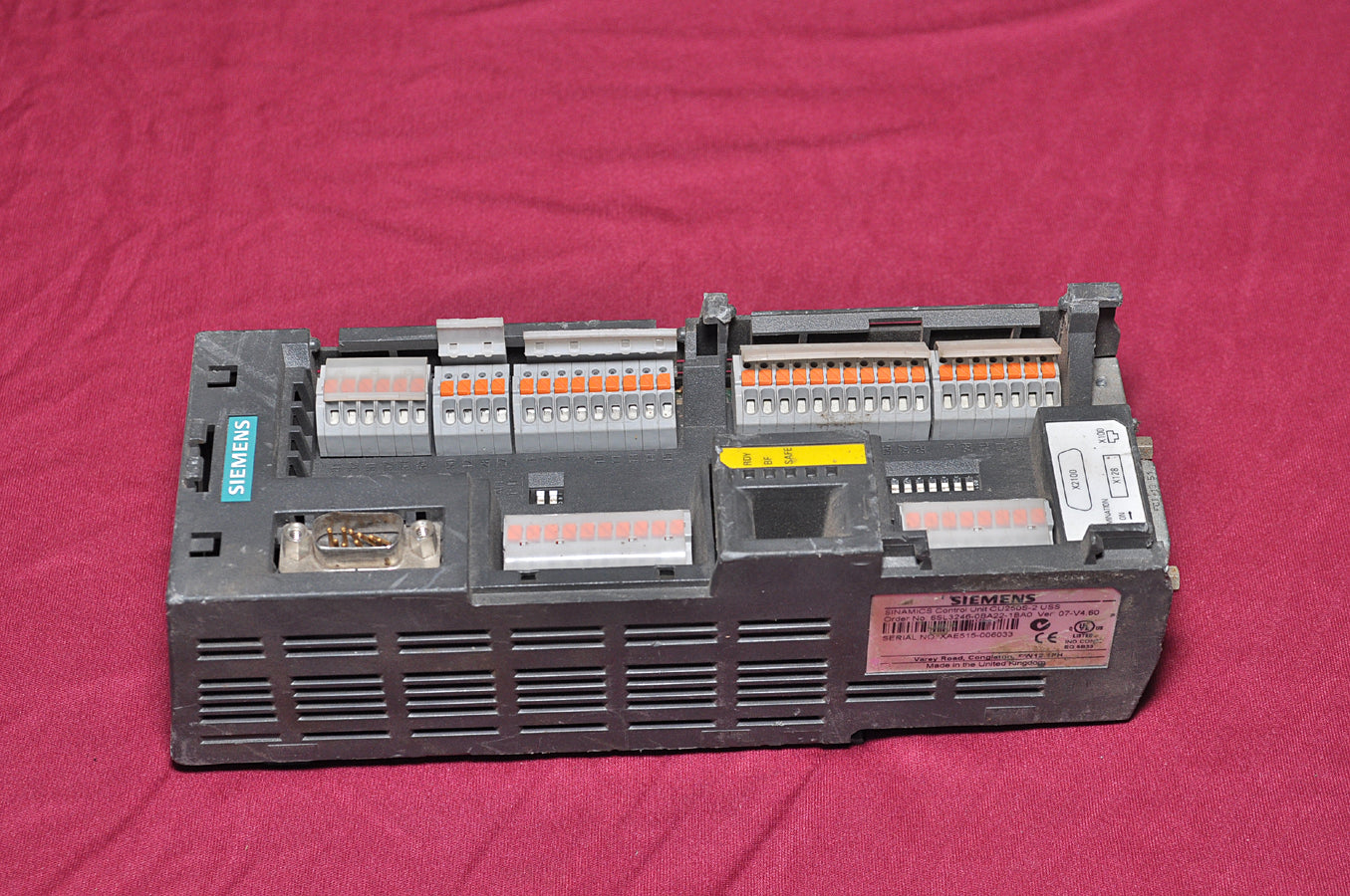 Siemens sinamics cu250s-2 uss control unit
