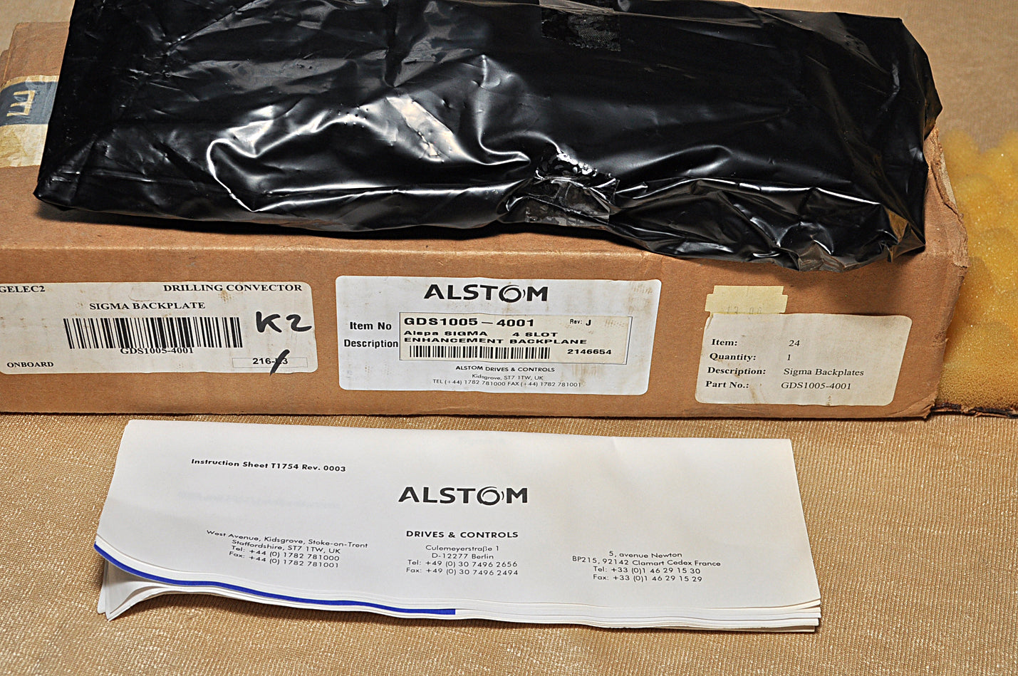 Alspa sigma 4 slot enhancement backplane PCB