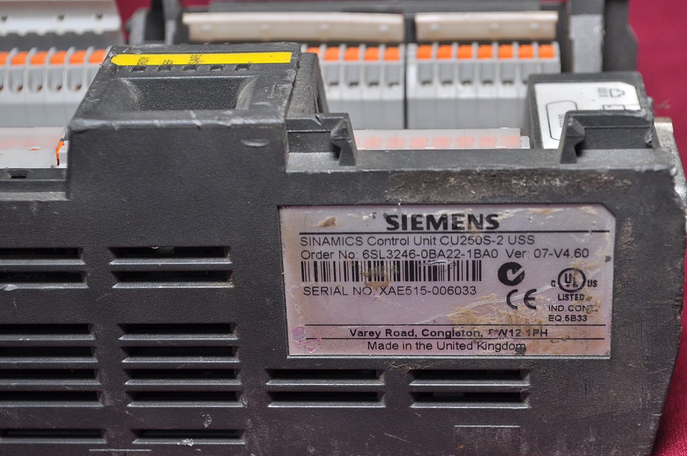 Siemens sinamics cu250s-2 uss control unit