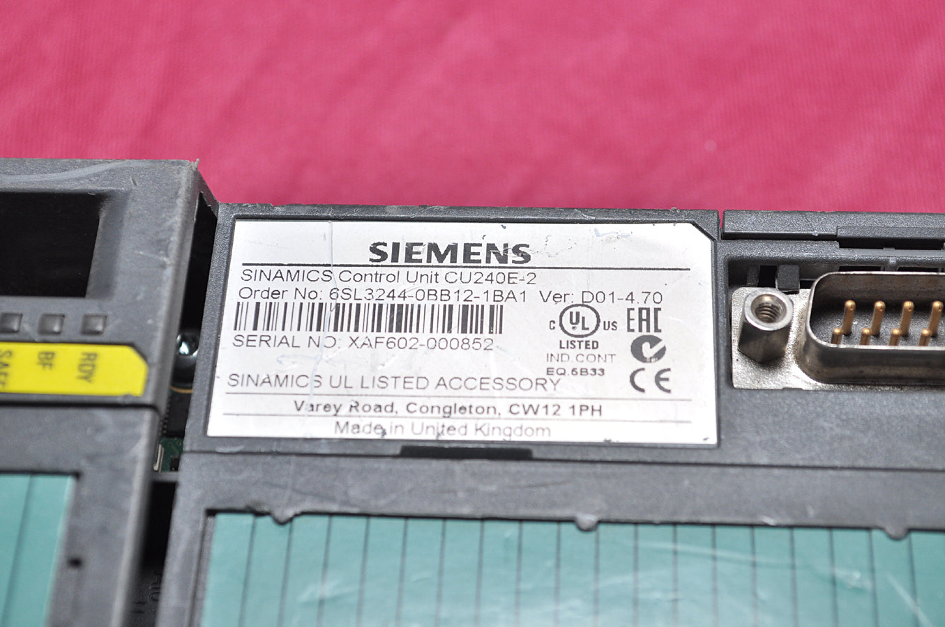 Siemens sinamics cu240e-2 control unit