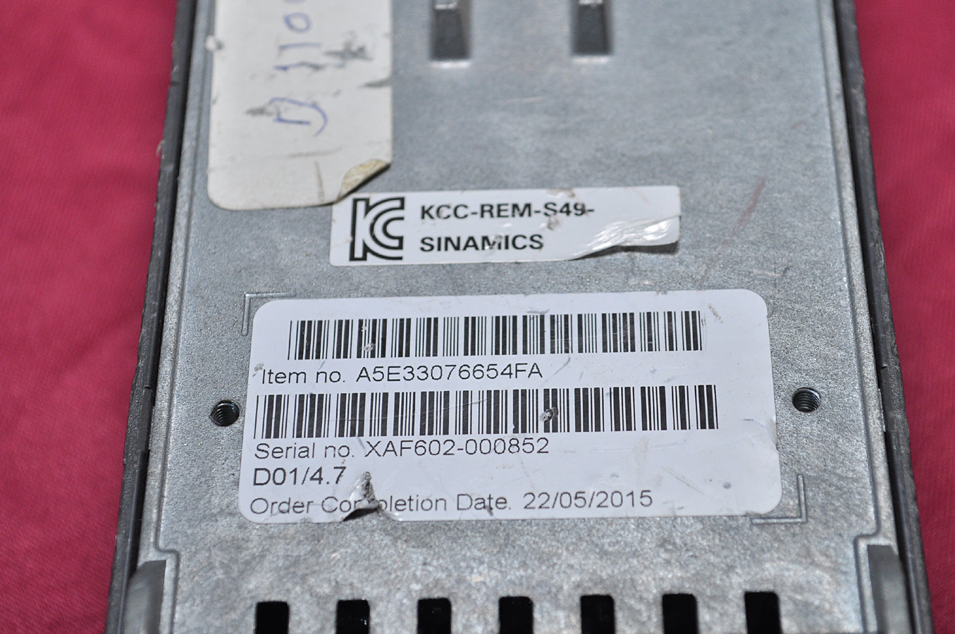Siemens sinamics cu240e-2 control unit