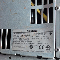 Siemens micromaster 440 6se6440-2ud31-5da1