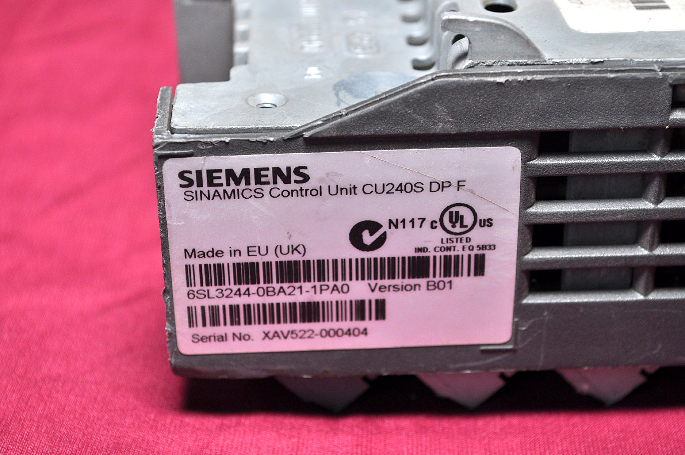 Siemens sinamics cu240s dp f control unit