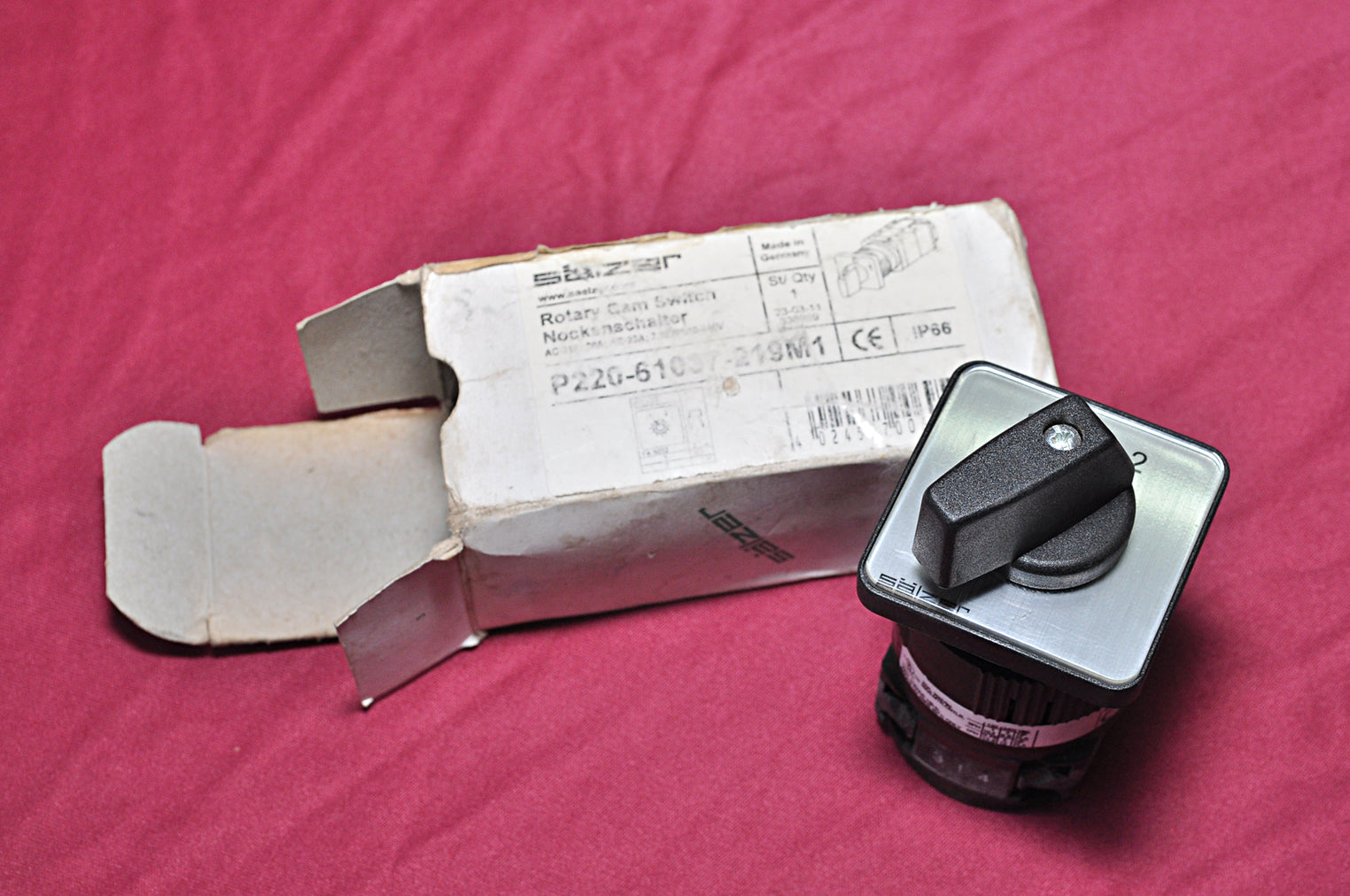 Salzer p220-61037-a01 rotary cam switch ip66