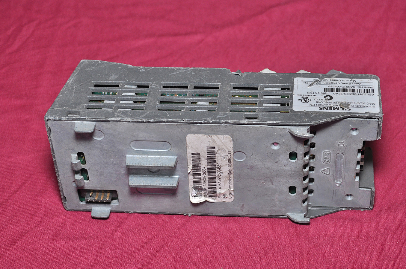 Siemens 6sl3244-0ba20-1fao sinamics control unit cu240s-pn