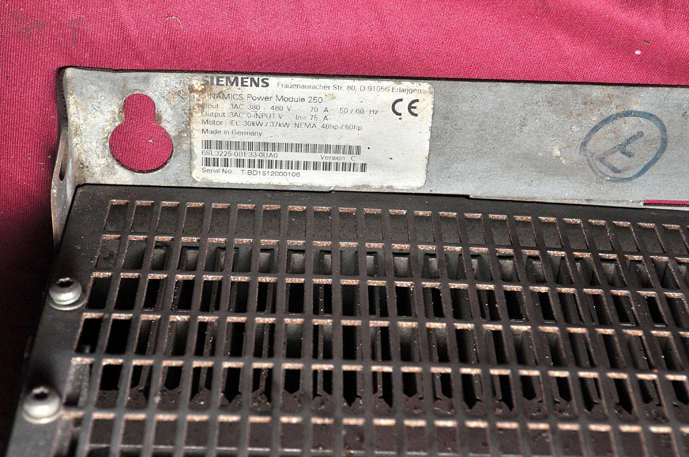 Sinamics g120 power module pm250 6sl3225-0be33-0ua0