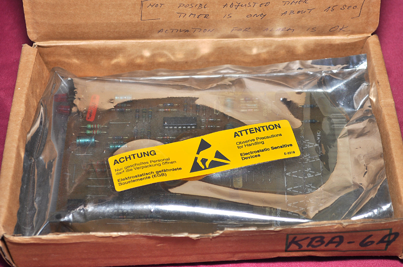 Autronica kba 6a pcb circuit