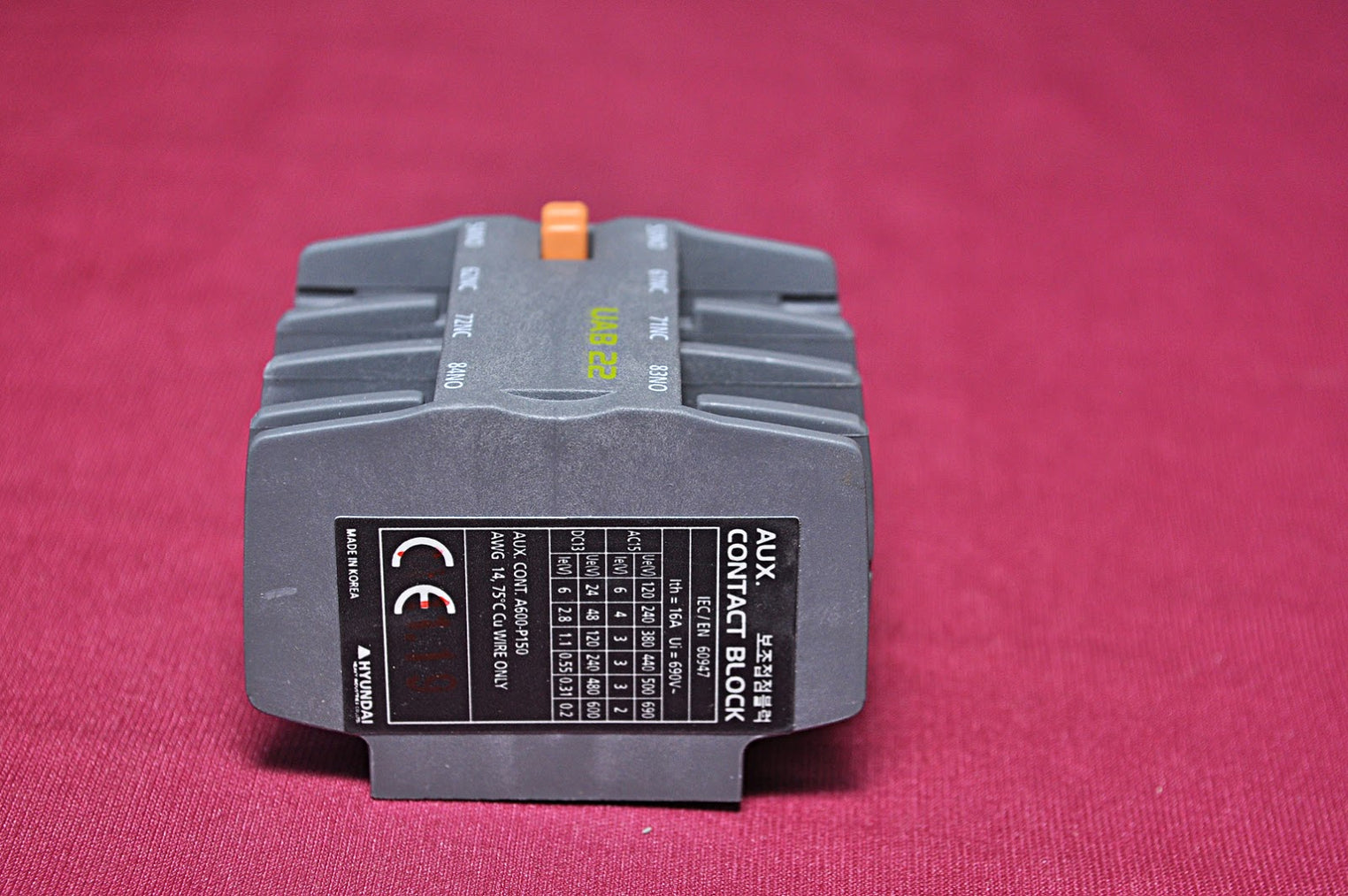 AUXILIARY UAB CONTACT BLOCK