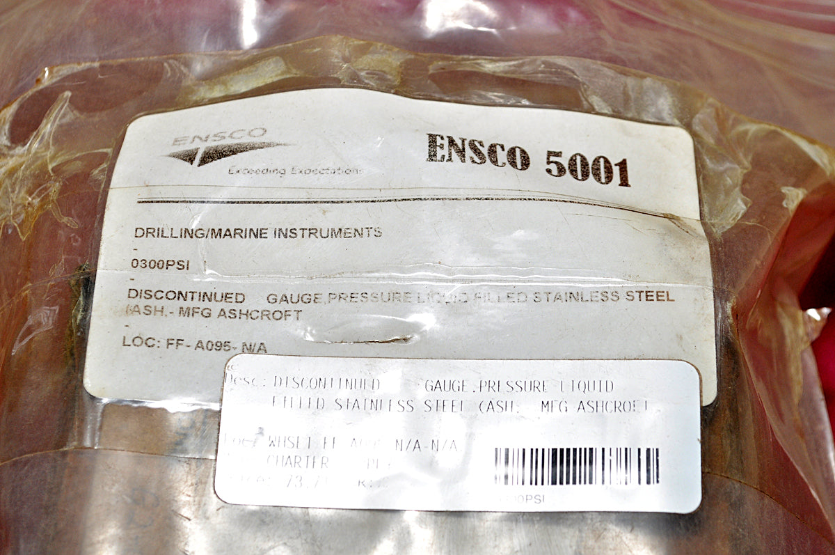 Noshok 316 ss tube & socket pressure gauge