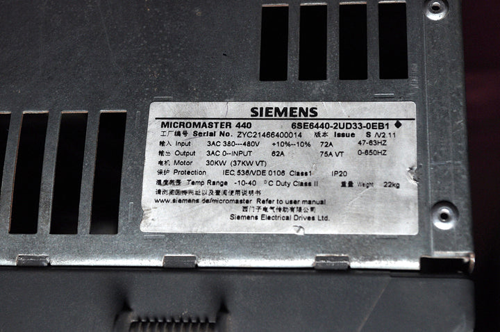 Micromaster440 6se6440-2ud33-0eb1