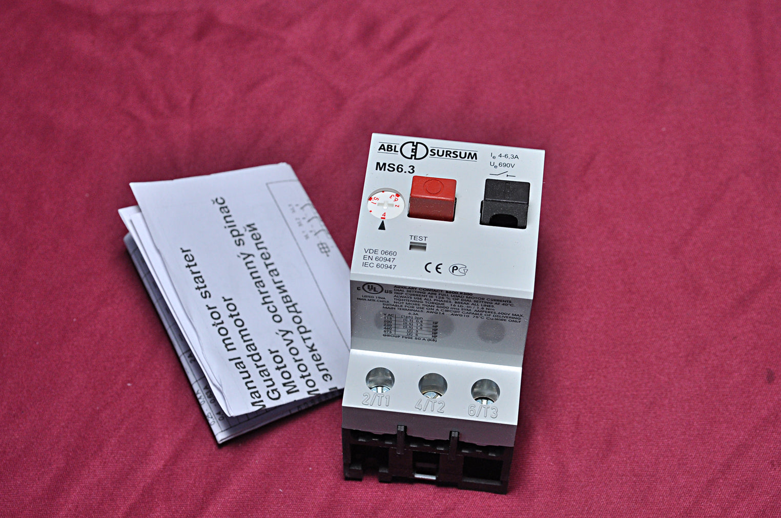 Abl sursum motor circuit breaker ms6.3 