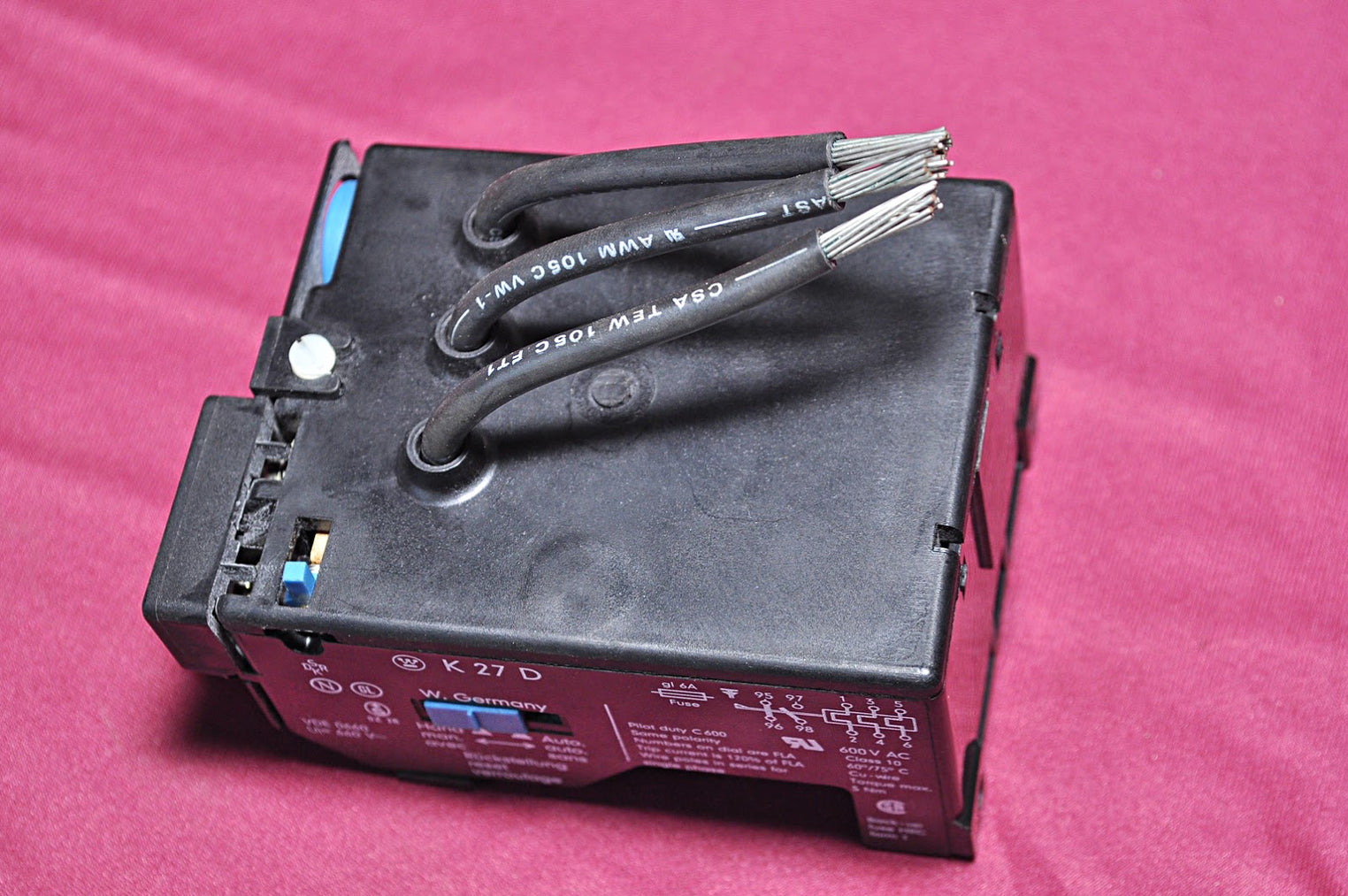 WESTINGHOUSE K 27 D THERMAL OVERLOAD RELAY