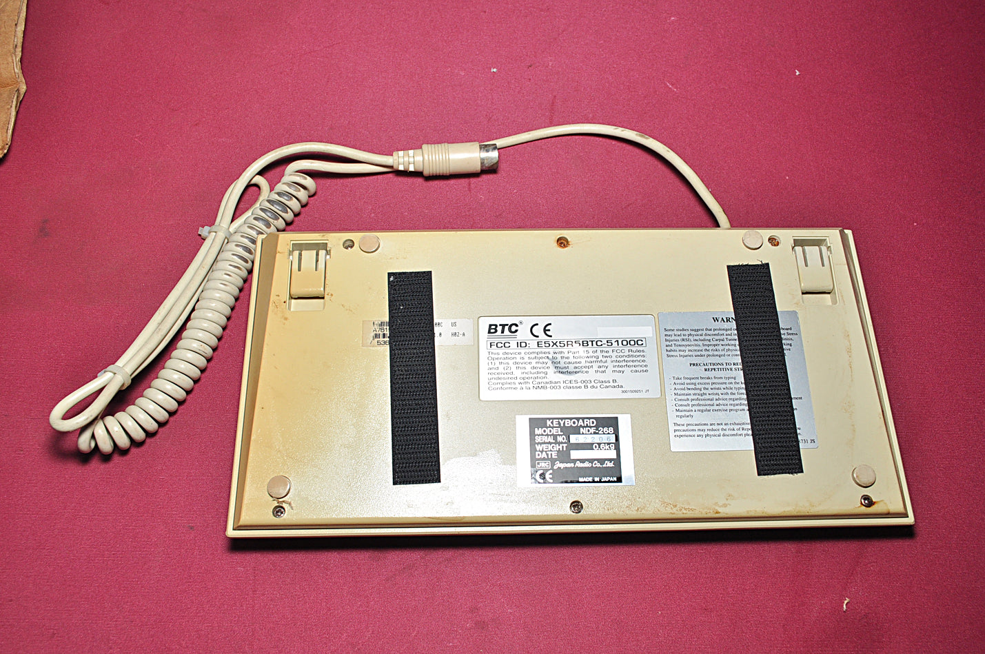 Jrc ndf-268 keyboard