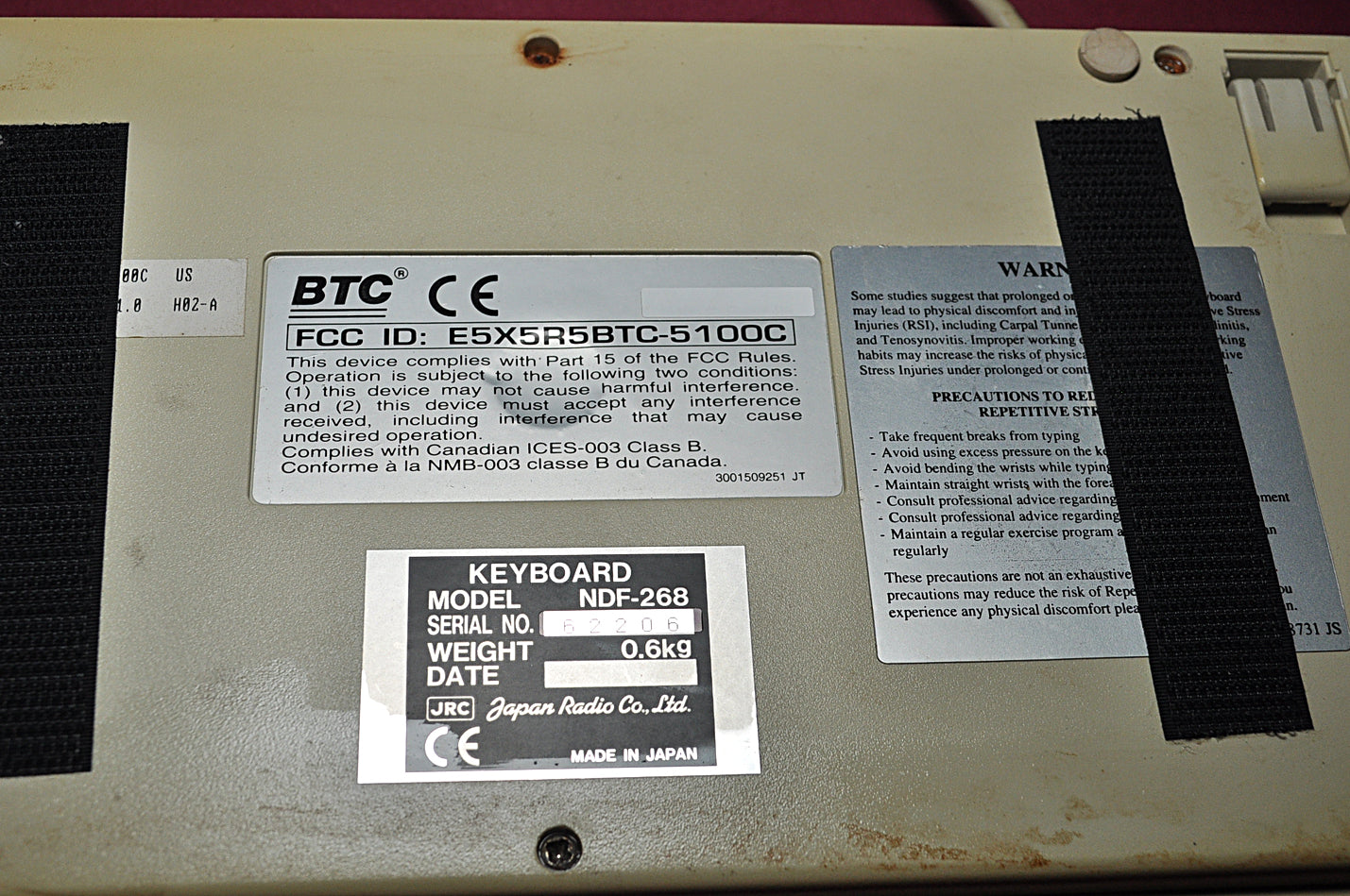 Jrc ndf-268 keyboard